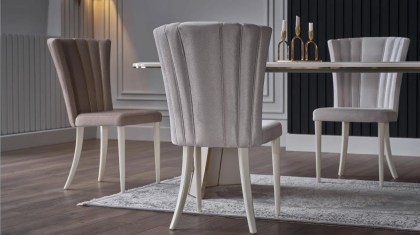 Plaza Dining Chairs (Ivory) 3